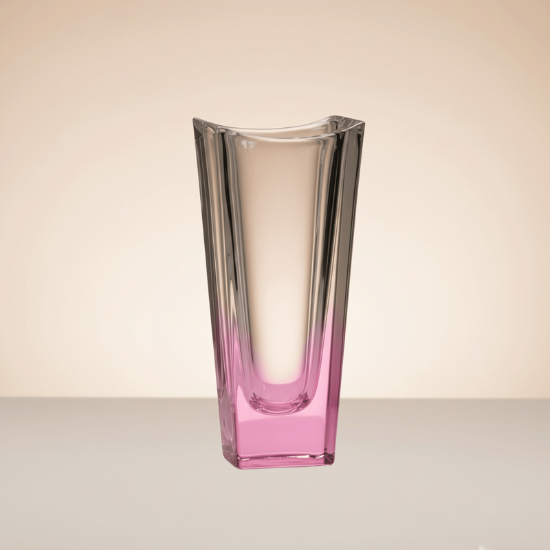 Vase Okinawa 25 cm – Cristal de Bohême Coloré Rose