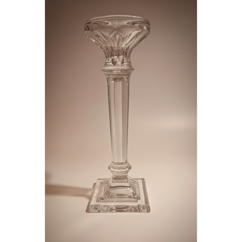 Grand Bougeoir Soltana 30 cm – Cristal de Bohême Élégant