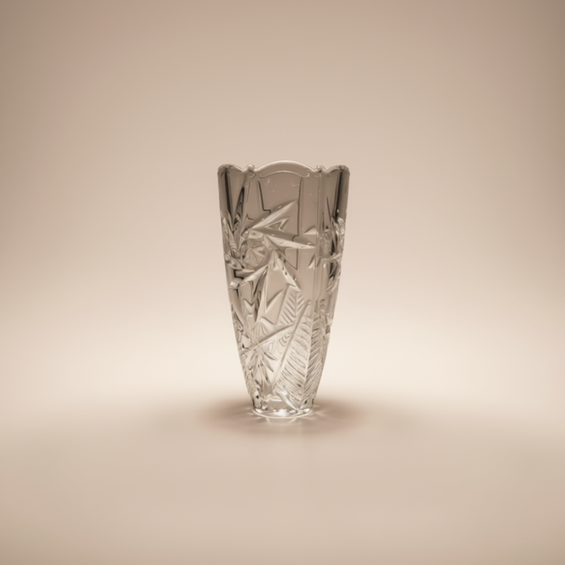 Vase Rony 30 cm – Cristal de Bohême Taillé