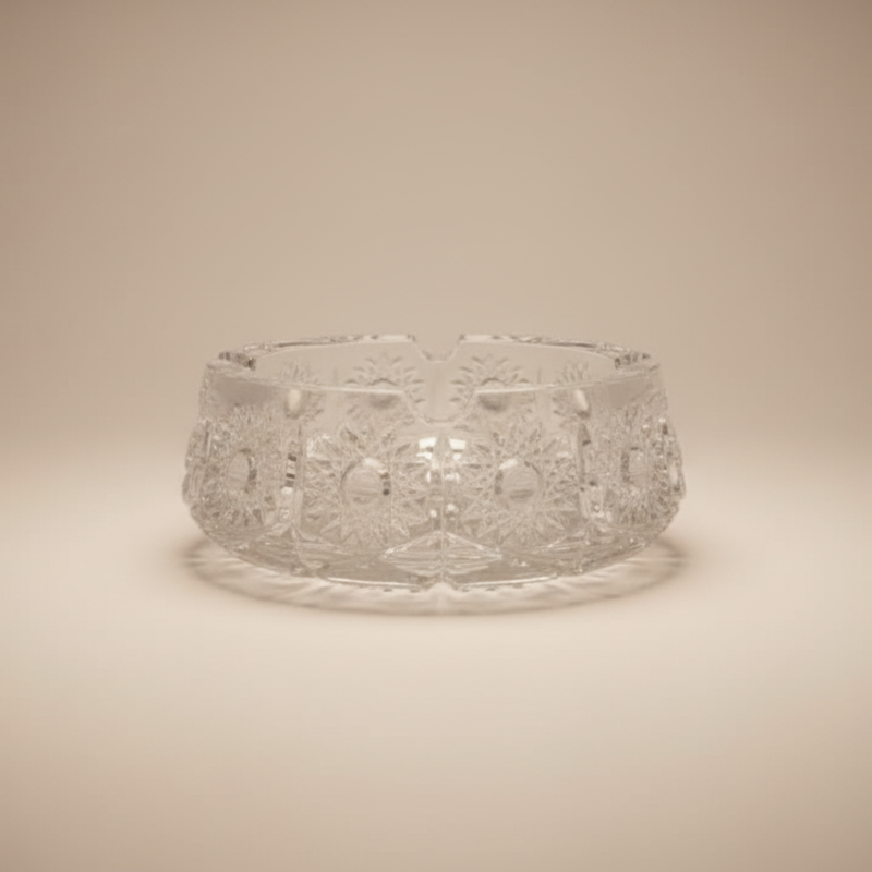 Cendrier Soltana – Cristal de Bohême Taillé & Design Classique