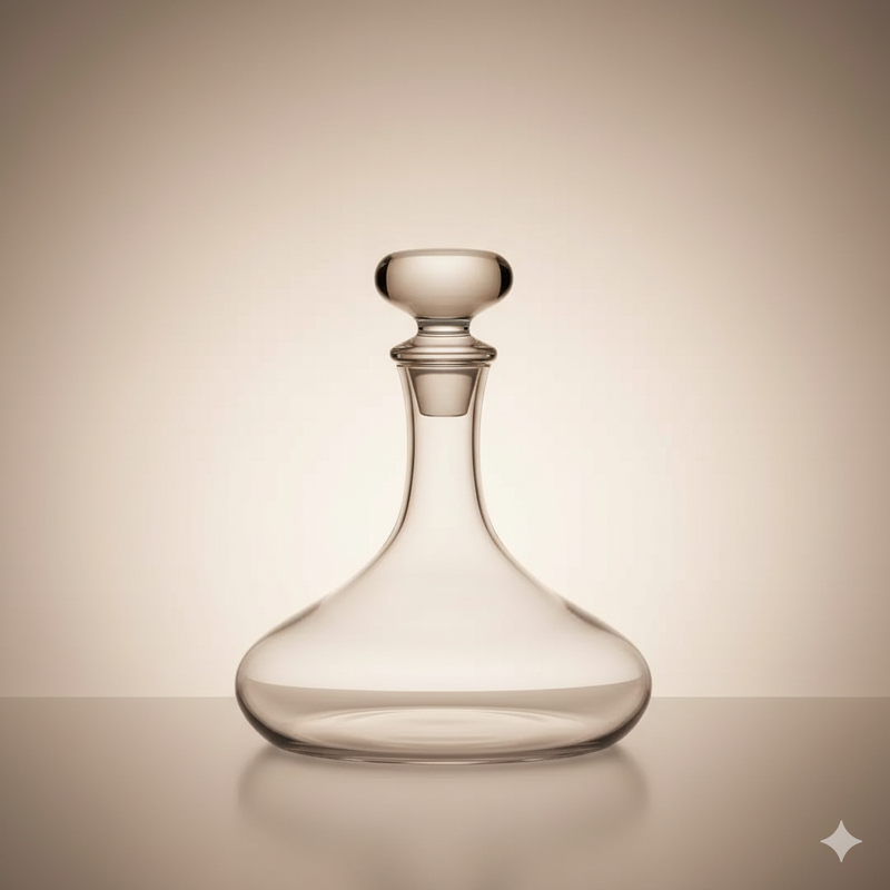 CARAFE- DÉCANTEUR AVEC BOUCHON -CRISTAL BOHEME