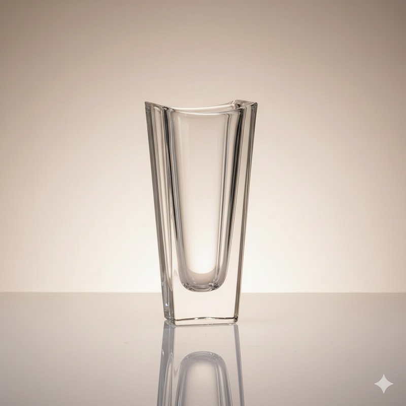 Vase Okinawa 25,5 cm – Cristal de Bohême Transparent