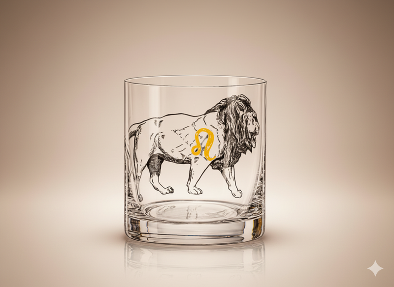 Verre Whisky Lion Crystalex 280 ml – Collection Zodiac Astralis