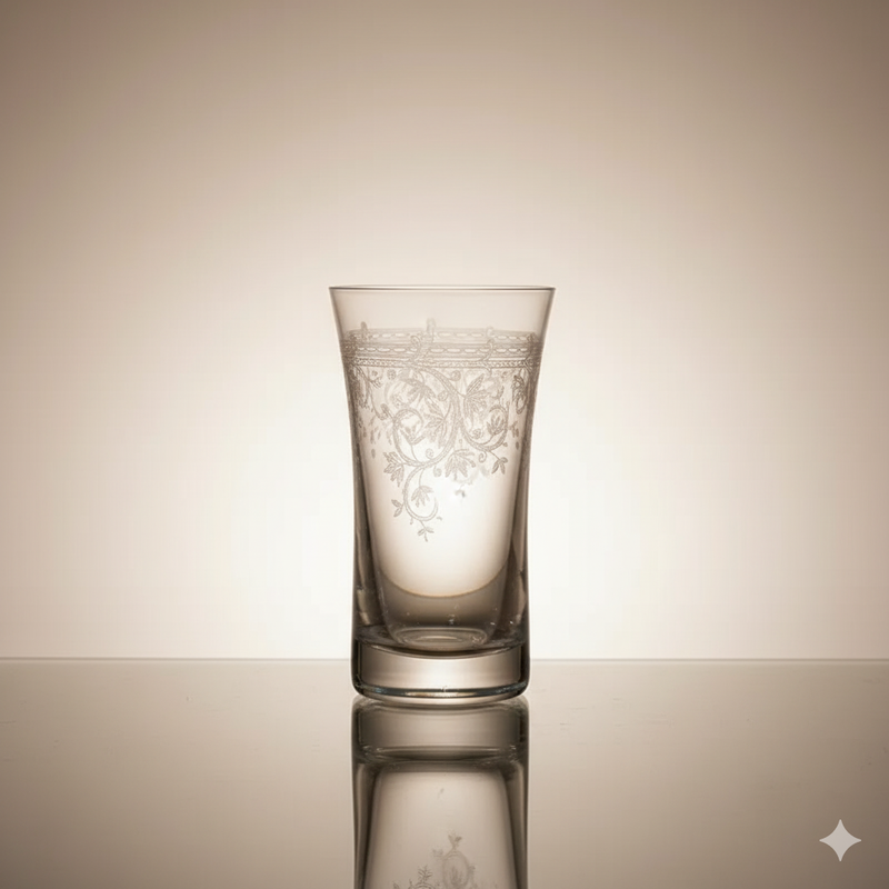 Lot de Verres à Thé Zayna 125 ml – Cristal de Bohême | Bohemia Crystal