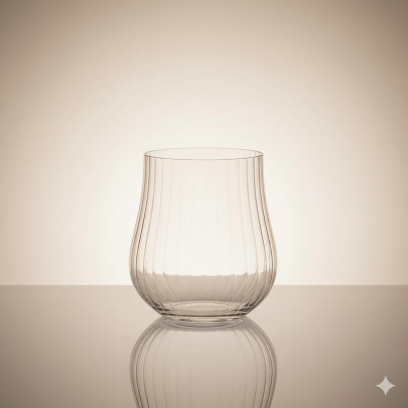 Lot de 6 Verres Tulipa 350 ml – Cristal de Bohême pour Eau & Jus