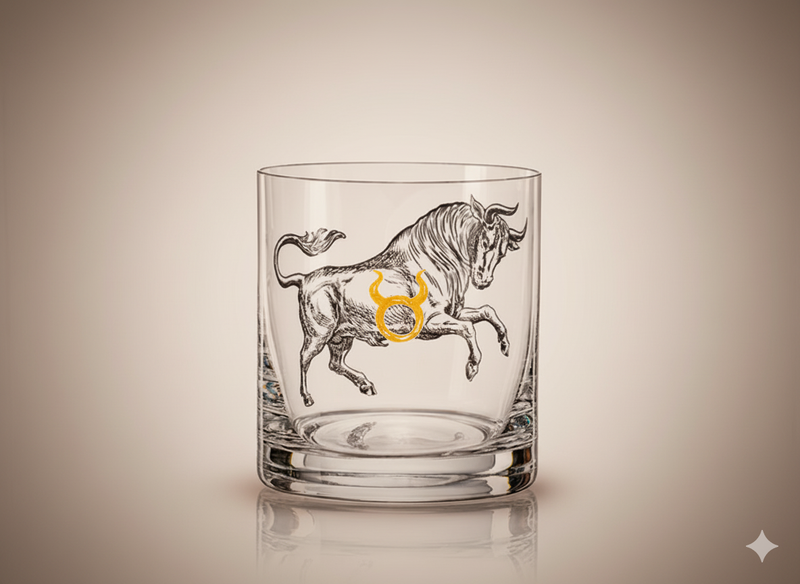 Verre Whisky Taureau Crystalex 280 ml | Collection Astralis (Zodiac)