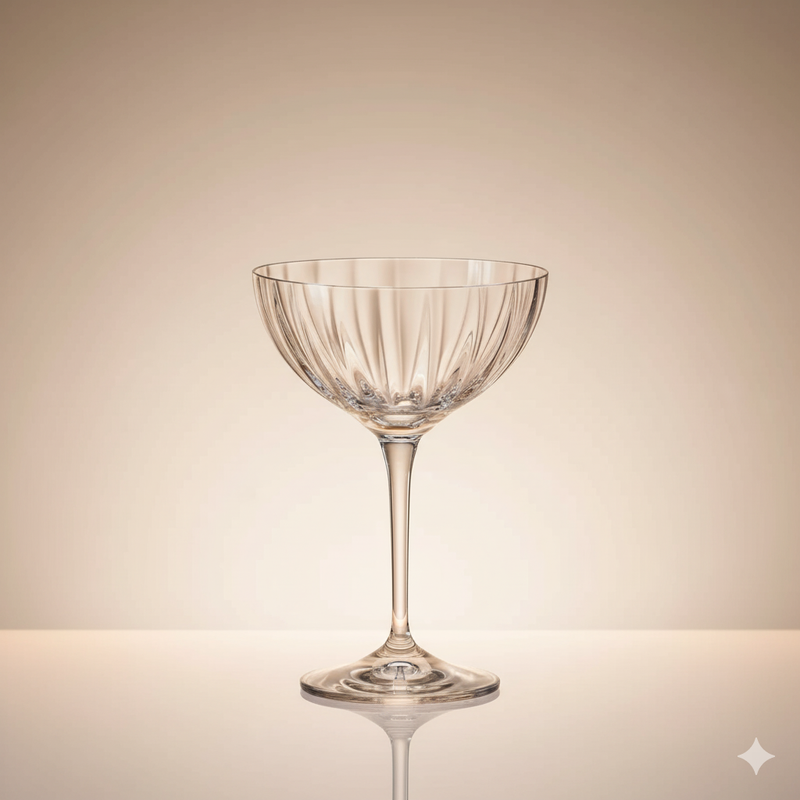 Lot de 6 Coupes à Cocktail Kate Optic 210 ml – Crystalex
