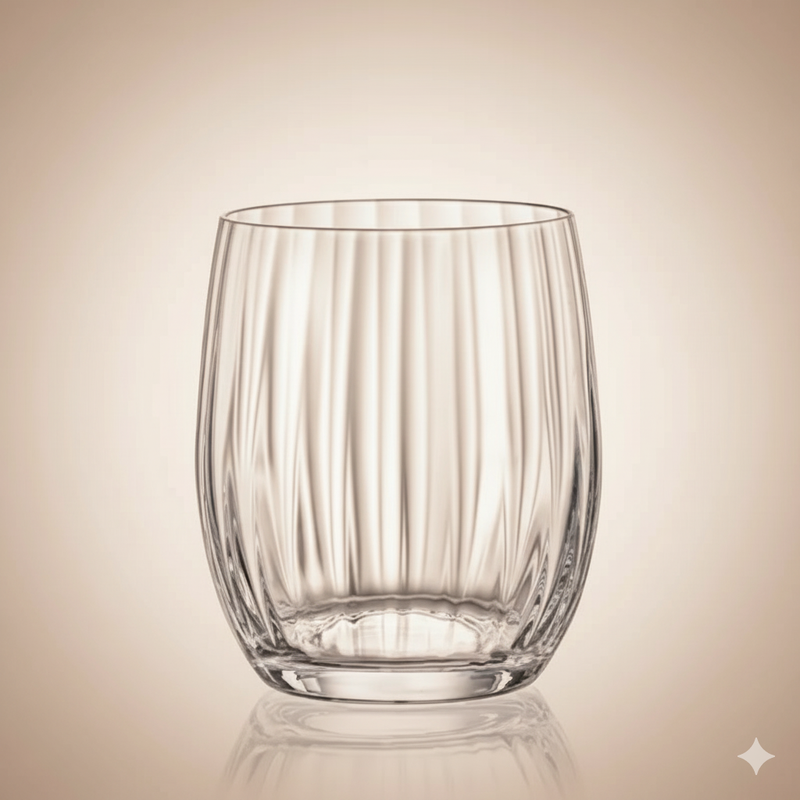 Lot de 6 Verres à Eau Cascade Waterfall 300 ml – Cristal de Bohême