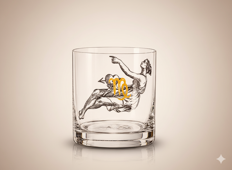 Verre Whisky Vierge Crystalex 280 ml – Collection Zodiac Astralis