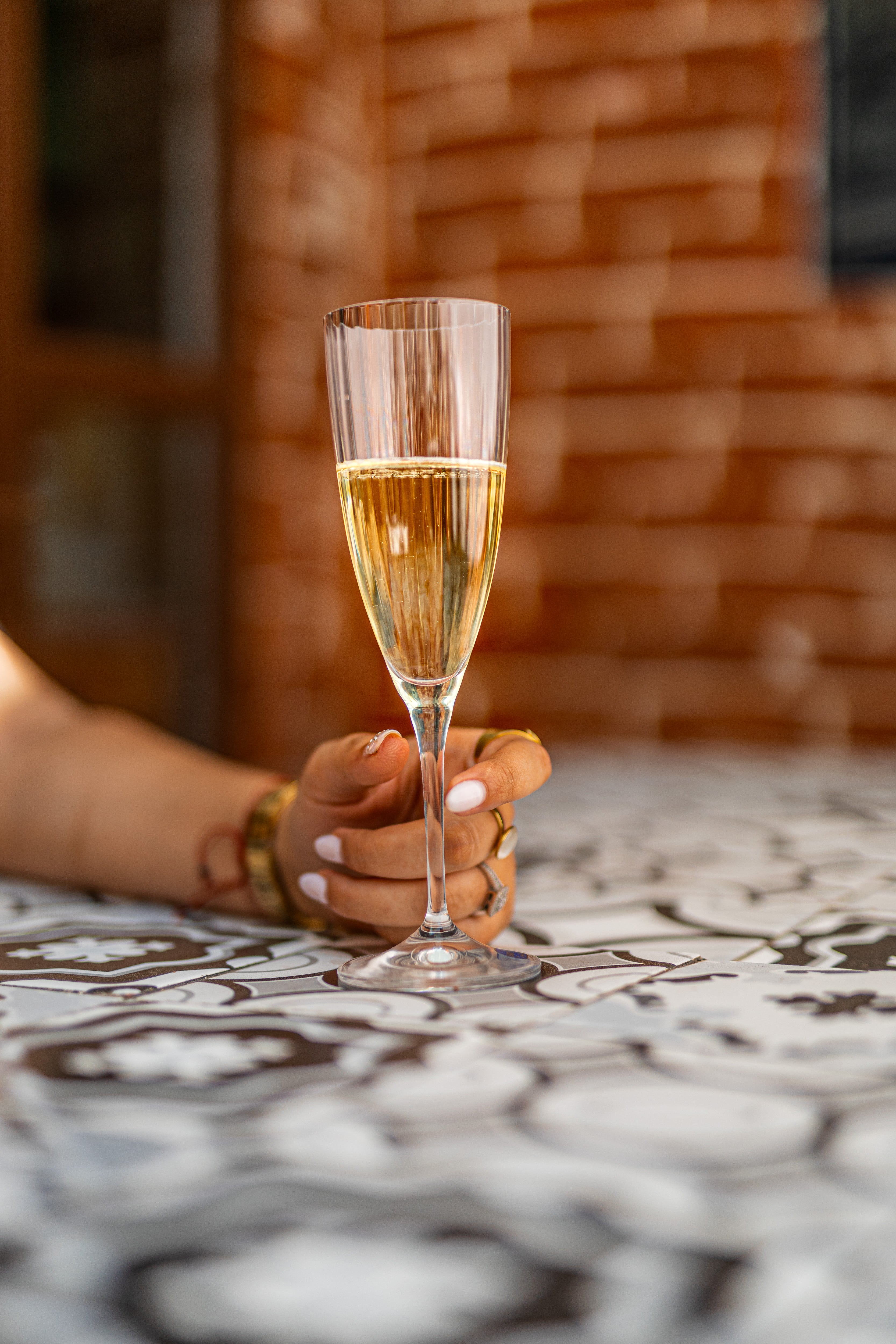 Flûte à champagne KATE OPTIC 220 ml – Cristal de Bohême | Crystalex