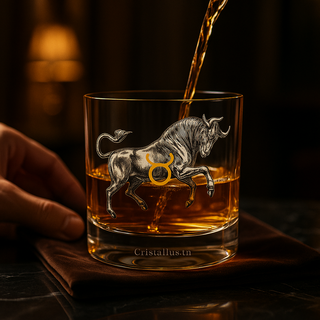 Verre Whisky Taureau Crystalex 280 ml | Collection Astralis (Zodiac)