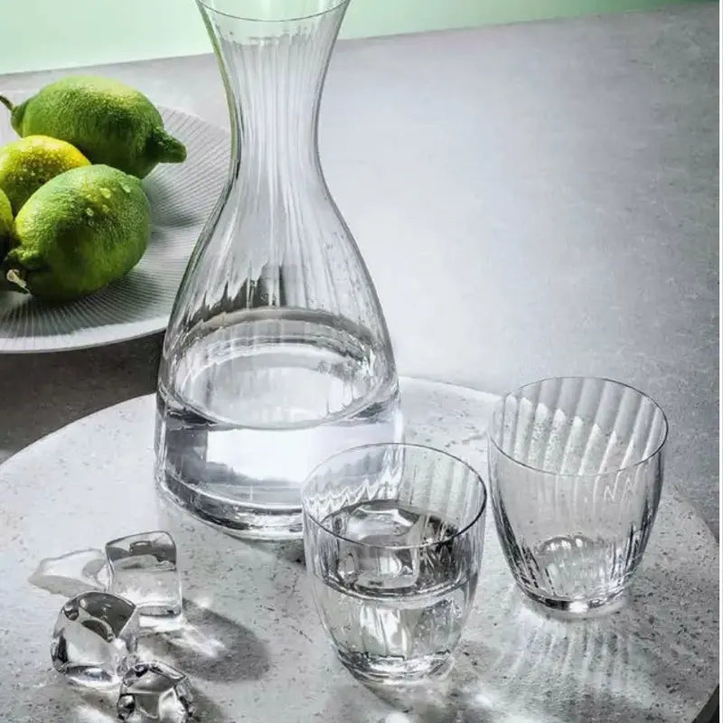 ENSEMBLE D'EAU TROIS PIECES KATE OPTIC -CRISTAL DE BOHEME