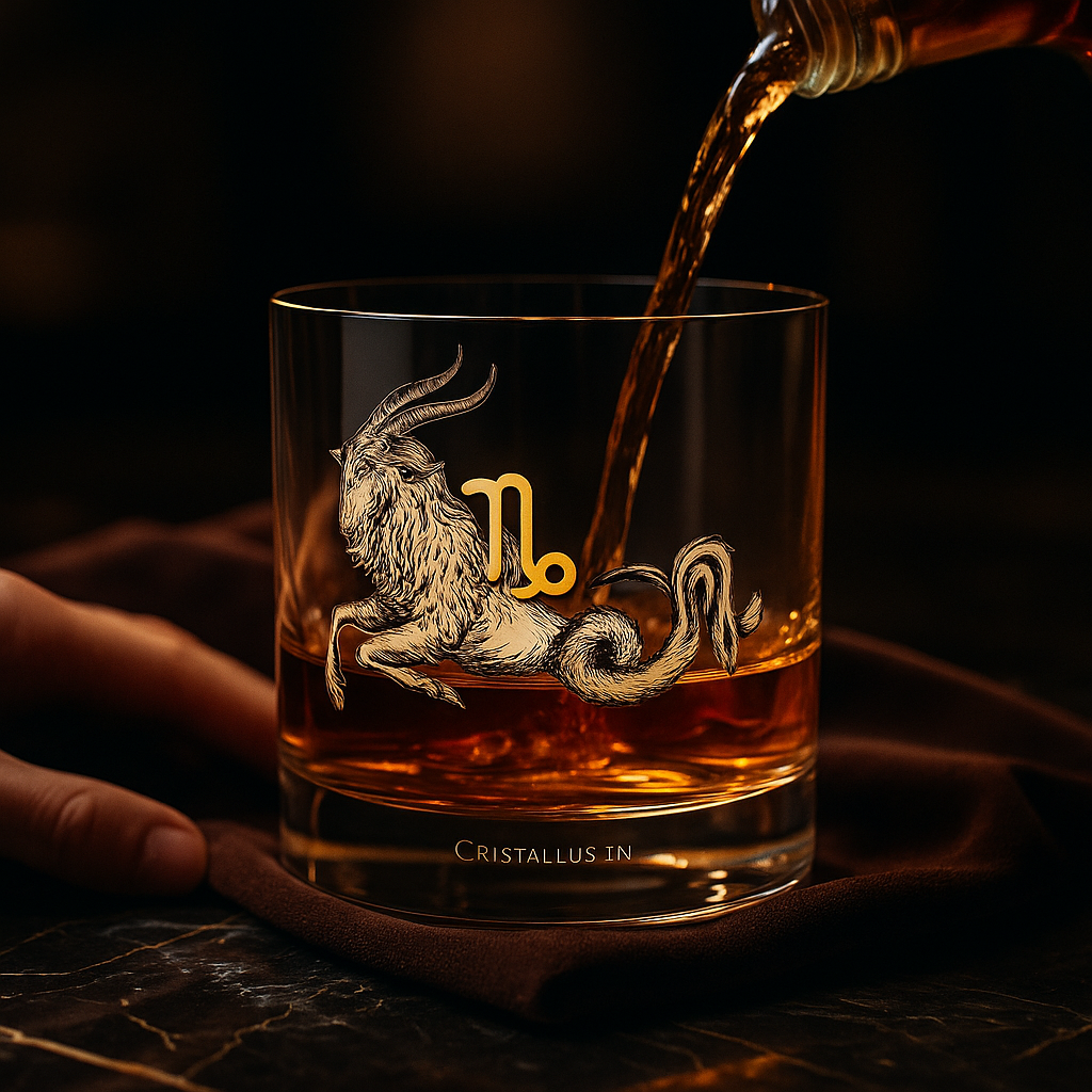 Verre Whisky Capricorne Crystalex 280 ml – Collection Zodiac Astralis