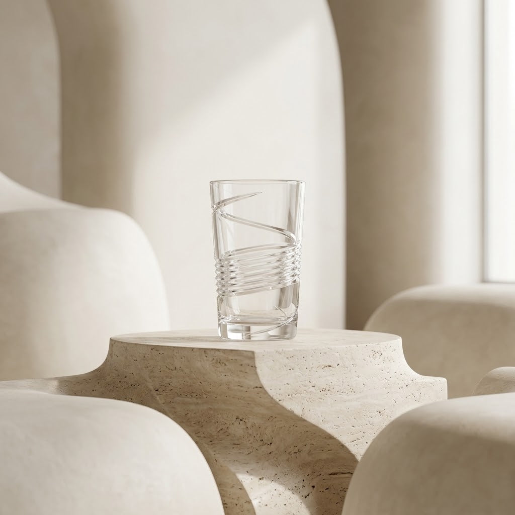Lot de 6 Verres à Thé Saloma 150 ml en Cristal de Bohême