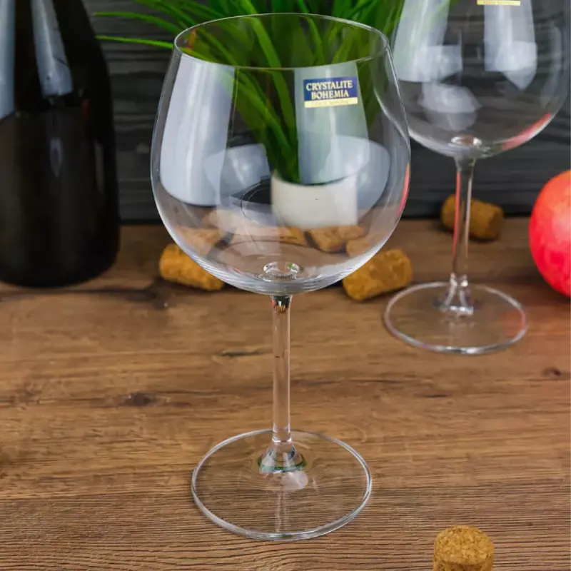 Verres à pied Colibri collection  570 ml x6 - Cristal de Bohême