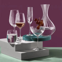 VERRE À EAU BAS CASCADE WATERFALL 6x300 ml -CRISTAL DE BOHEME