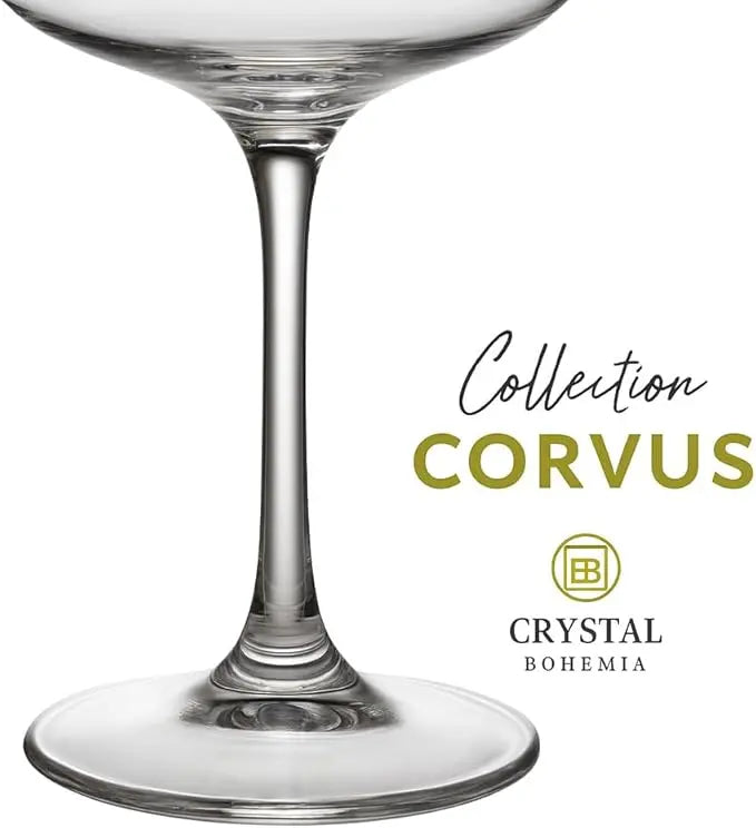 Verre à Vin 6x570ml – Corvus Collection en Cristal de Bohême🎄 Cristallus.tn
