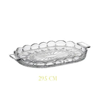 Ensemble de 3 plateaux de la collection TULIPA - CRISTAL DE BOHEME