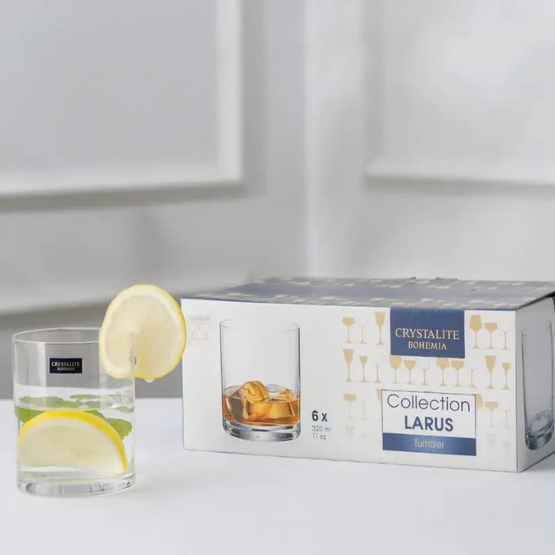 VERRE LARUS  6X320ML - CRISTAL DE BOHEME