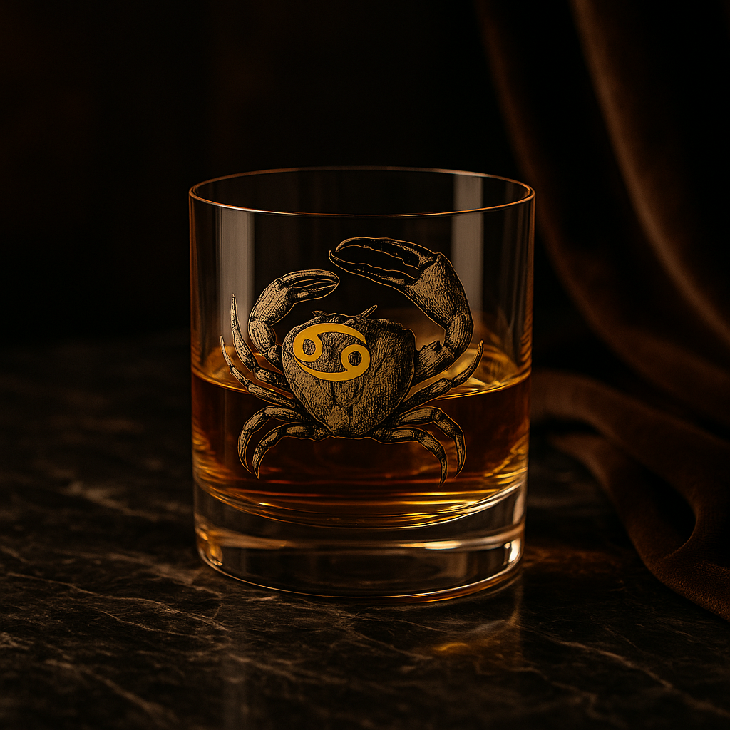 Verre Whisky Cancer Crystalex 280 ml – Collection Zodiac Astralis