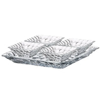 SET NOIX PLAT 26CM ET 4X BOL 11CM MARBLE COLLECTION  -CRISTAL DE BOHEME
