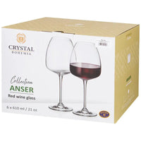 VERRE ANSER 6X610ML- CRISTAL DE BOHEME