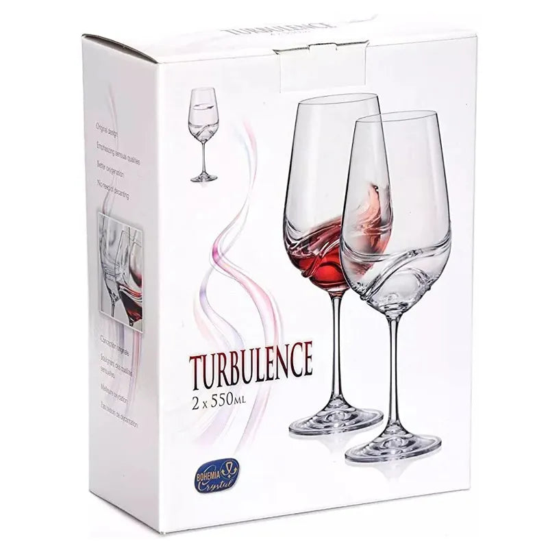 VERRE TURBULENCE 2X550ML- CRISTAL DE BOHEME