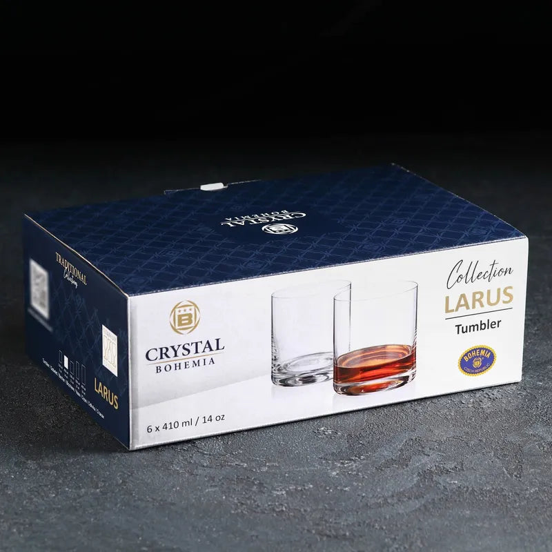 VERRE LARUS  6X410ML - CRISTAL DE BOHEME