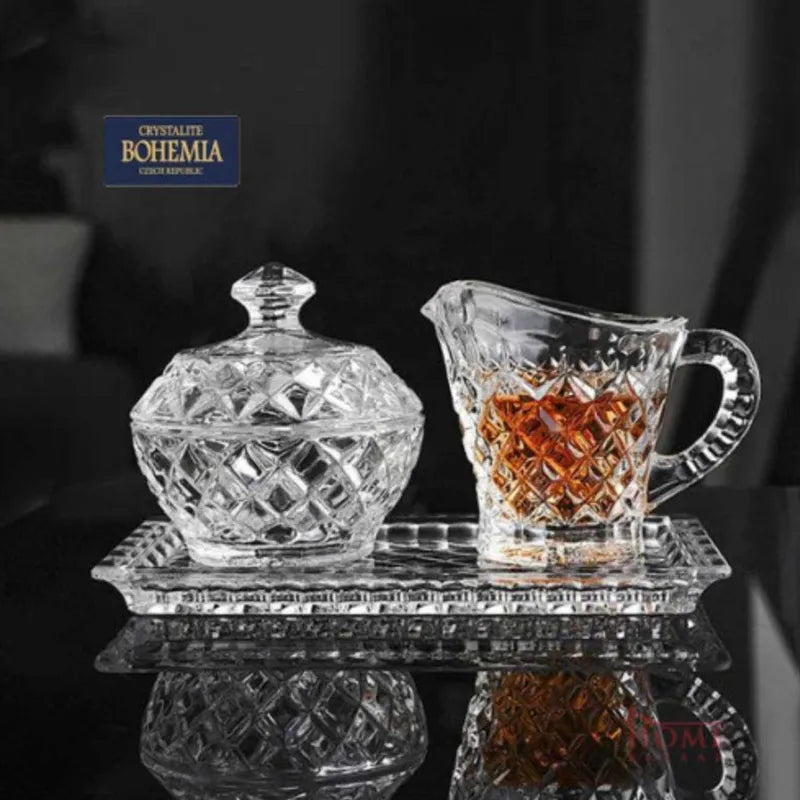 ENSEMBLE A SUCRE 3 PIÈCES DIAMANT COLLECTION - CRISTAL DE BOHEME
