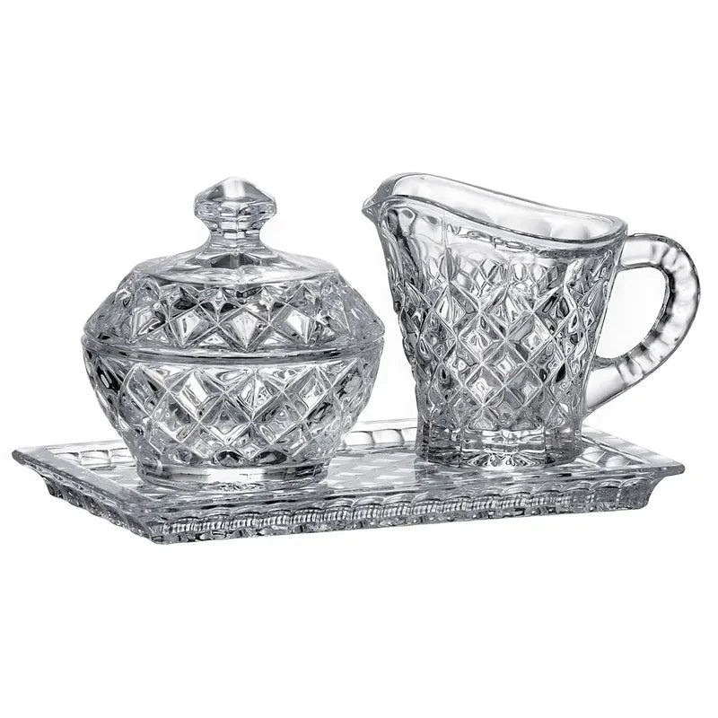 ENSEMBLE A SUCRE 3 PIÈCES DIAMANT COLLECTION - CRISTAL DE BOHEME