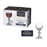 VERRE A SHOTS OU ZRIR 6X50ML STERNA COLLECTION -CRISTAL DE BOHEME