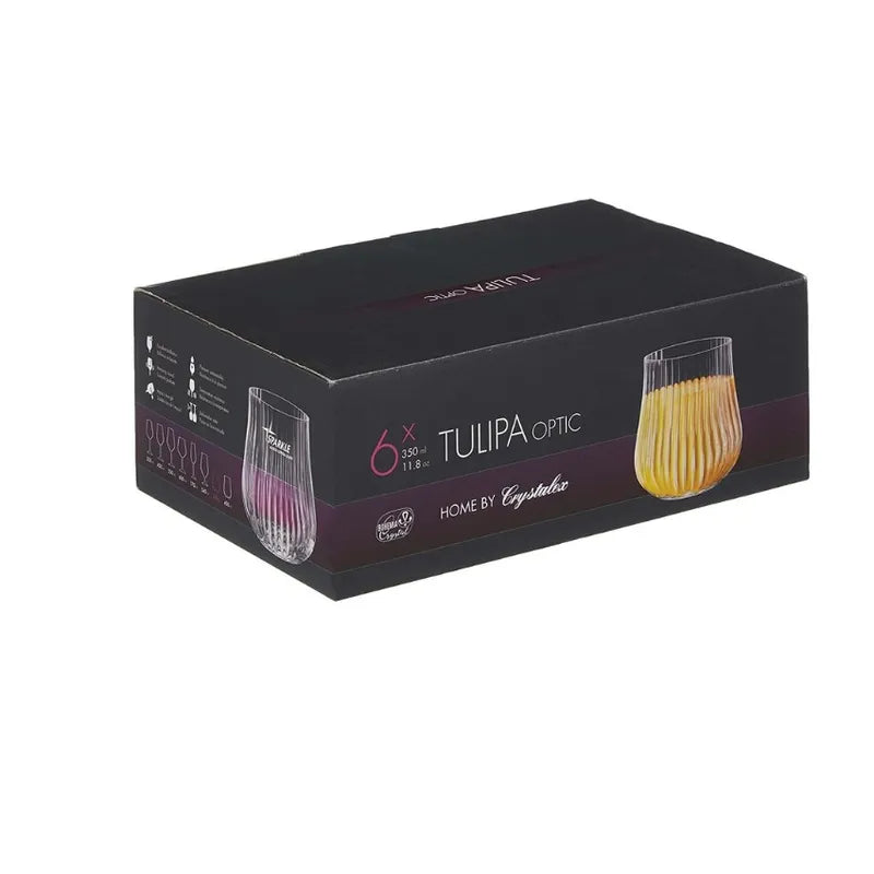 VERRE TULIPA 6X350ML - CRISTAL DE BOHEME