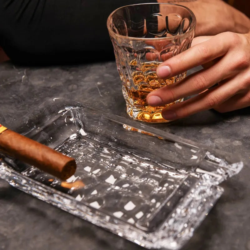 CENDRIER A CIGAR GM MARBLE COLLECTION-CRISTAL DE BOHEME