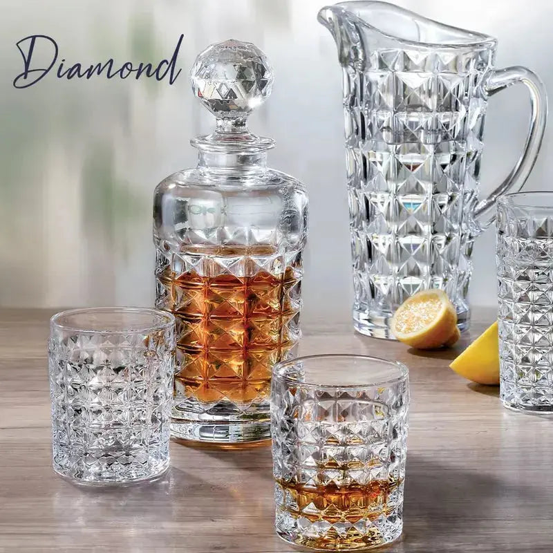 VERRE À WHISKY 6X275ML DIAMANT COLLECTION -CRISTAL DE BOHEME