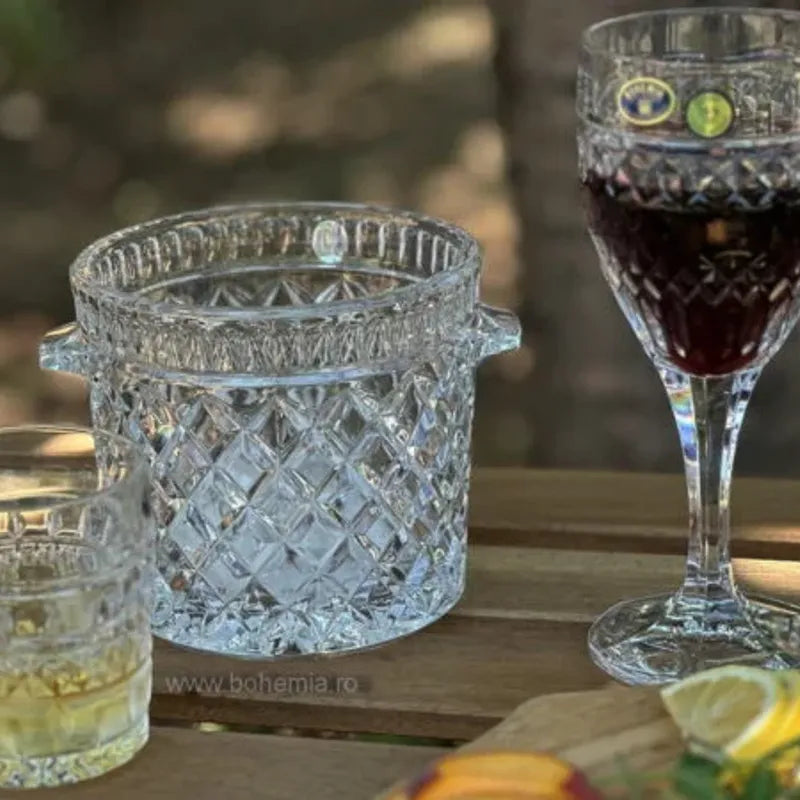 SEAU À GLACE DIAMANT COLLECTION  -CRISTAL DE BOHEME