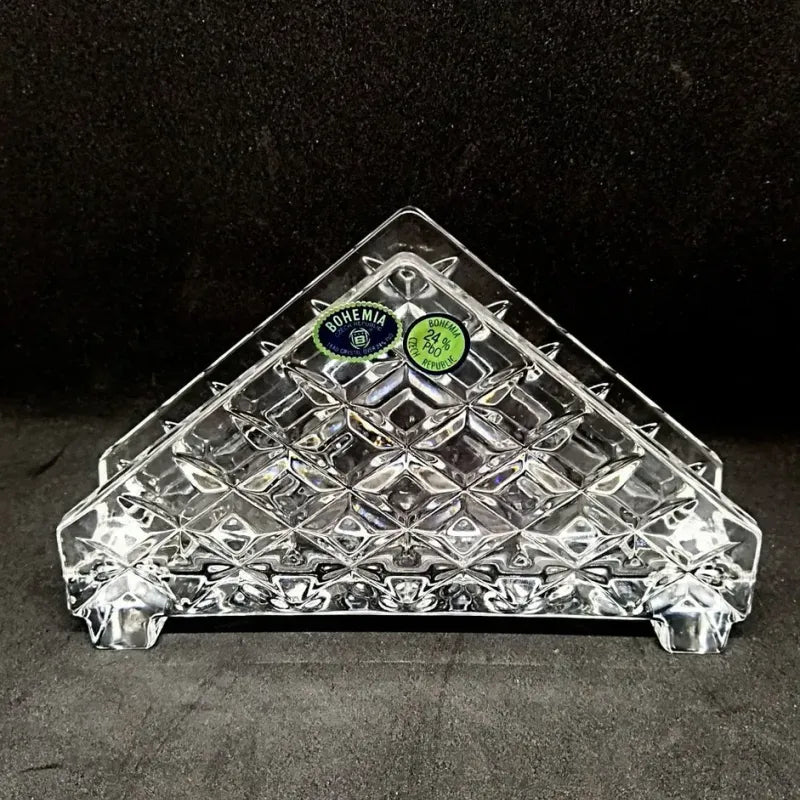 PORTE SERVIETTES DIAMANT COLLECTION  17CM- CRISTAL DE BOHEME