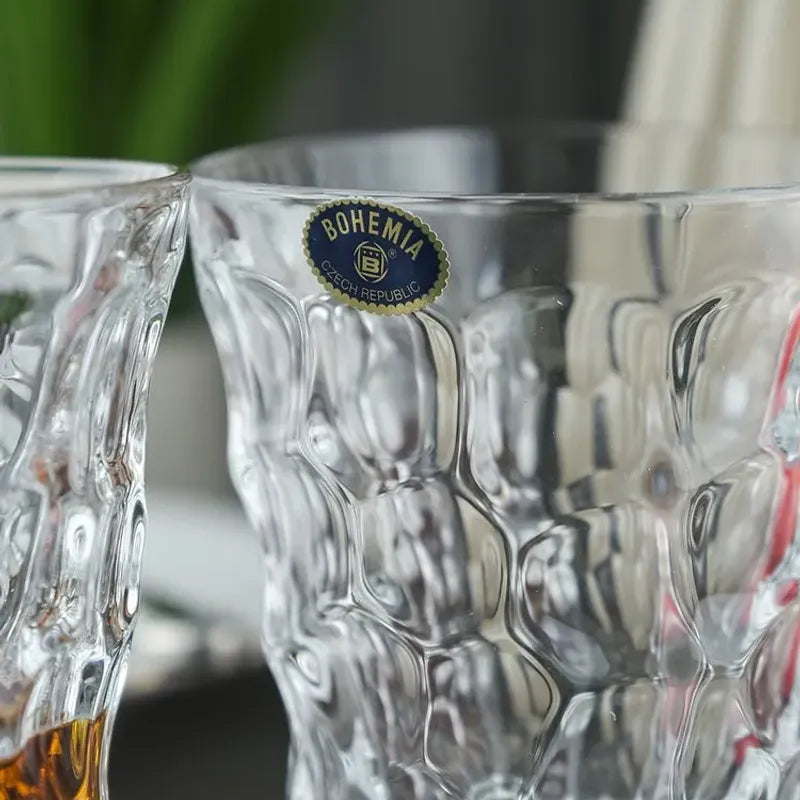 SET CARAFE ET 6 VERRES MARBLE COLLECTION -CRISTAL DE BOHEME