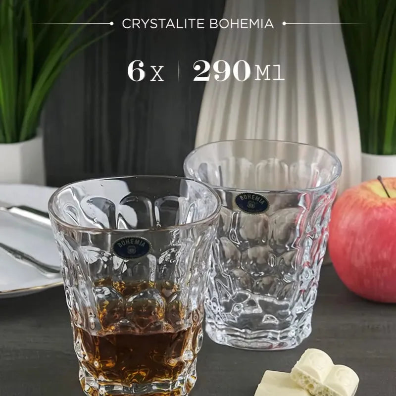 VERRE MARBLE 6X 290ML -CRISTAL DE BOHEME