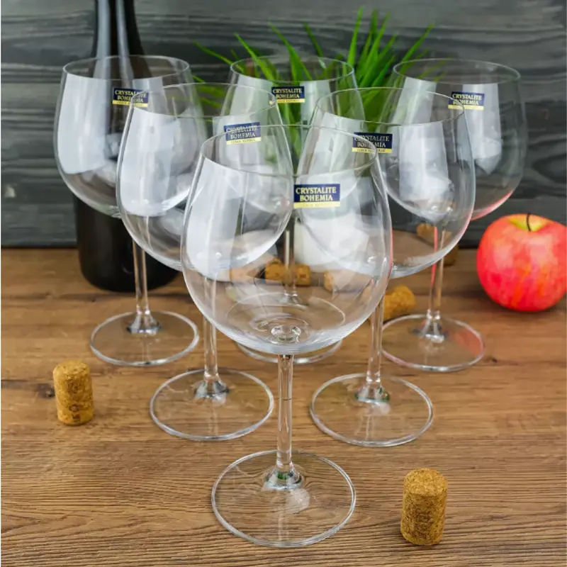 Verres à pied Colibri collection  570 ml x6 - Cristal de Bohême