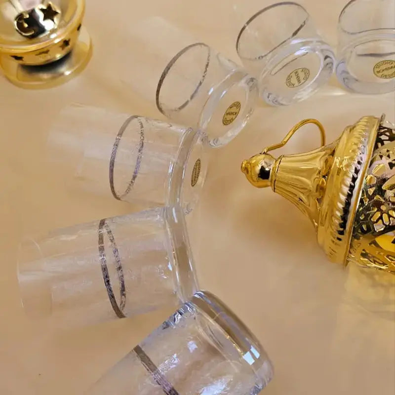Verre a thé HABIBO 6X150 ml -Cristal de Bohême