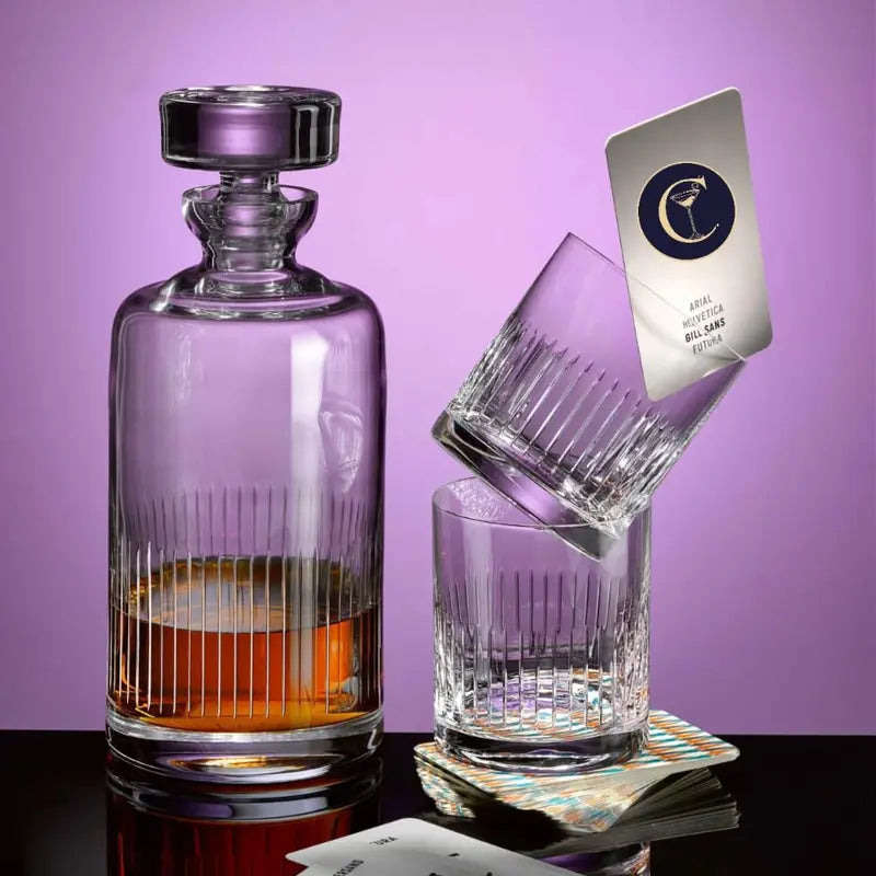 TRILUXE SET - CRISTAL DE BOHEME TAILLÉ