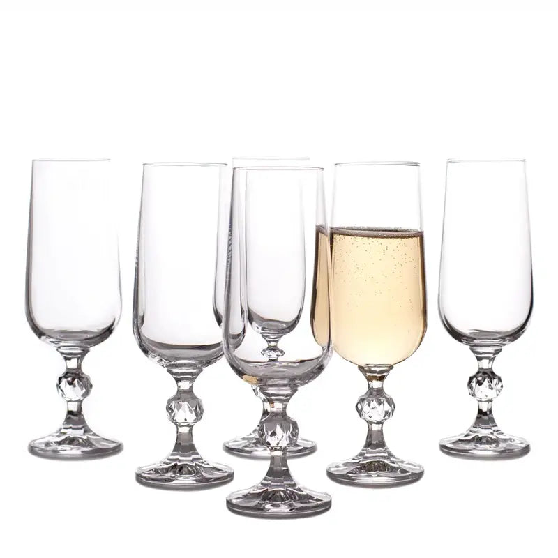 FLUTE  6X180ML STERNA COLLECTION -CRISTAL DE BOHEME