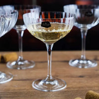 COUPE A COCKTAIL KATE OPTIC 6X210ML -CRISTAL DE BOHEME