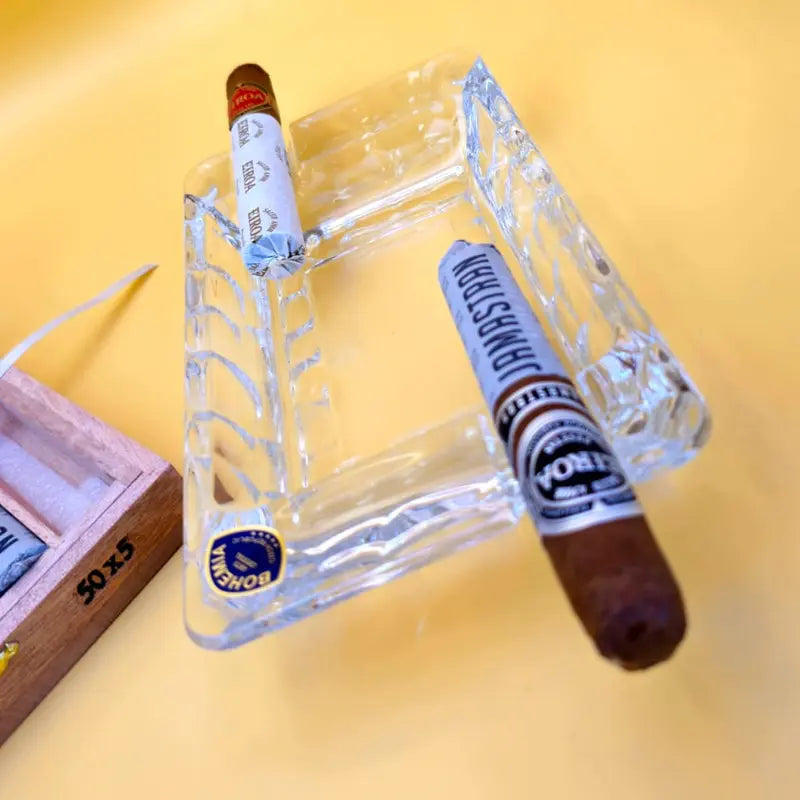 CENDRIER A CIGAR GM MARBLE COLLECTION-CRISTAL DE BOHEME