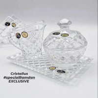 SET DE TABLE 5 PIÈCES DIAMANT COLLECTION  -CRISTAL DE BOHEME