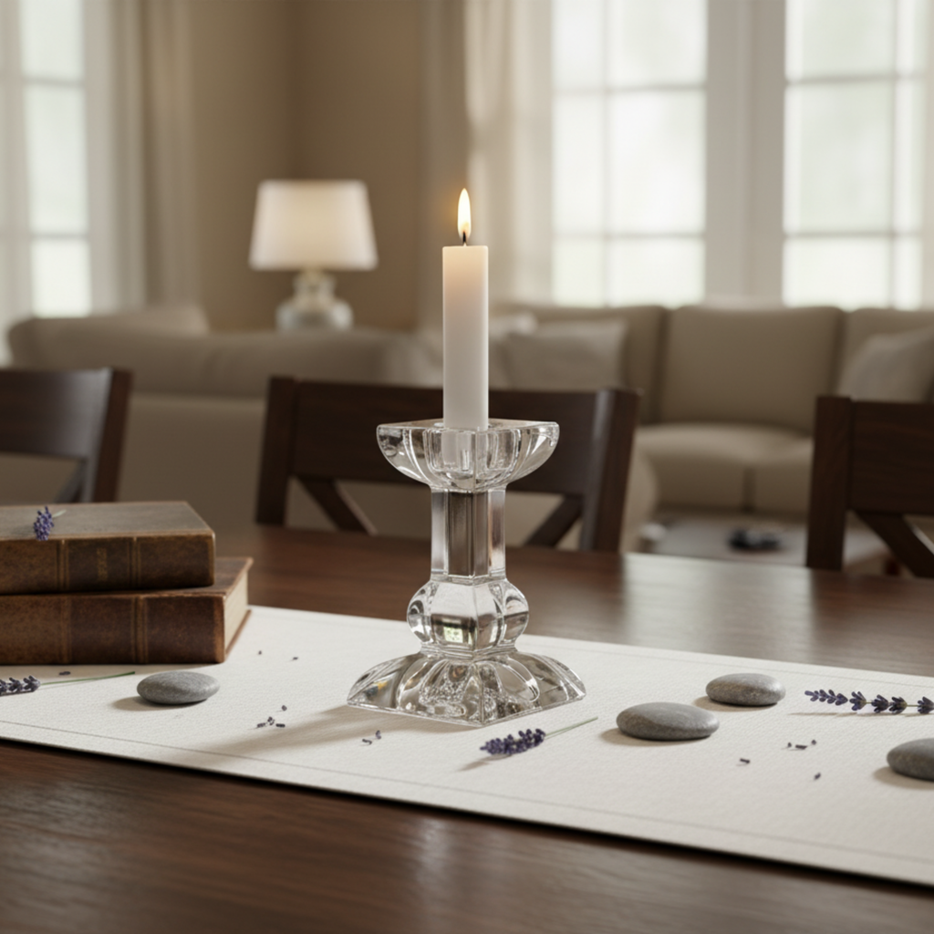Bougeoir Chandelier Stick Ravena 10 cm – Cristal de Bohême