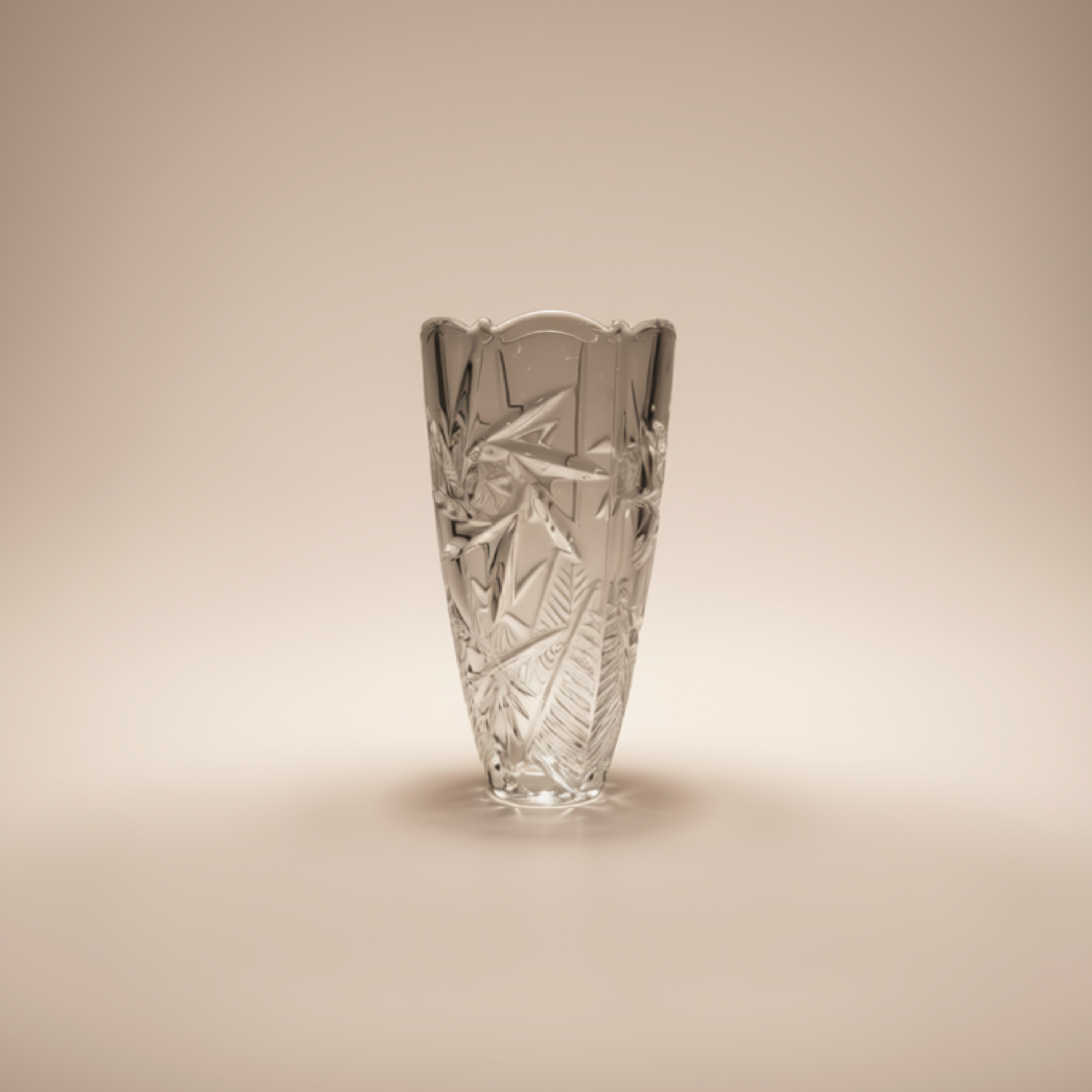 Vase Rony 30 cm – Cristal de Bohême Taillé