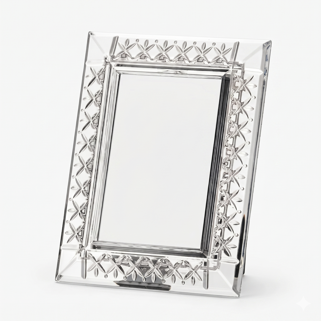 Cadre Photo 21,5 cm – Cristal de Bohême Taillé & Élégant