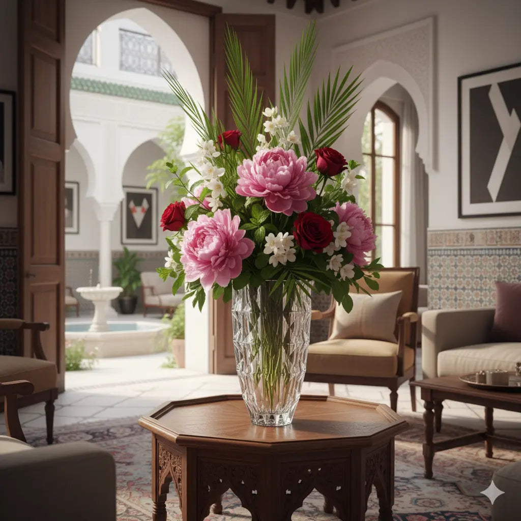 Vase de 25,5cm – Collection Diamant en Cristal de Bohême Cristallus