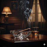 CENDRIER A CIGAR BIG BOSS -CRISTAL DE BOHEME